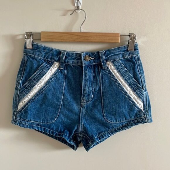 Free People Sweet Surrender Denim Shorts Size 24 - Picture 4 of 9